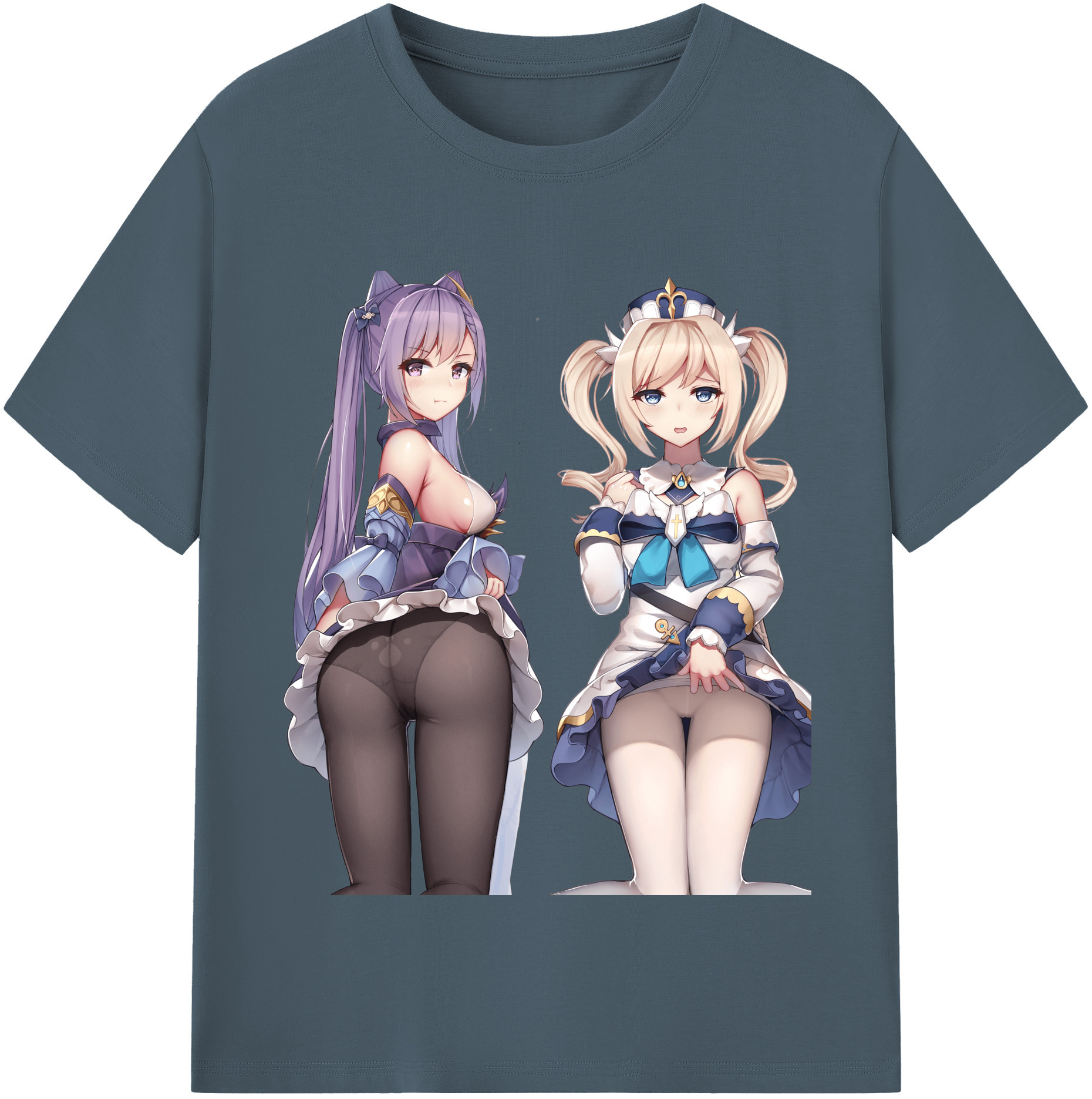 げんし神 刻晴 こくせい genshin Kokusei 綿100％半袖Tシャツ（フロントプリント）
